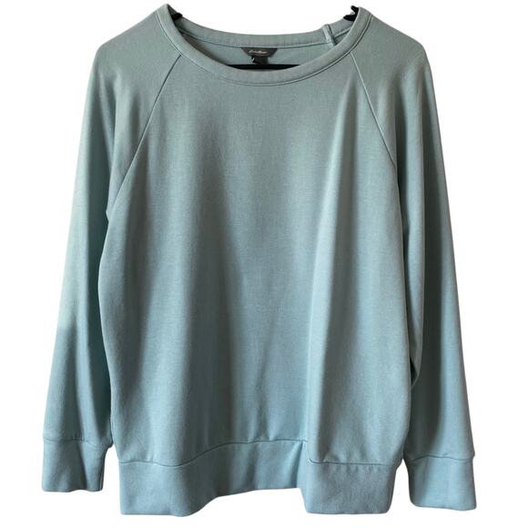 EDDIE BAUER NWOT Soft & Cozy Long Sleeve Pullover Shirt Size Medium Blue - Picture 1 of 4